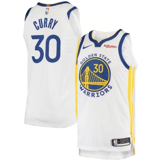 Men's Golden State Warriors Stephen Curry Nike White Authentic Jersey - Association Edition