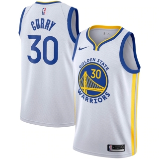 Men's Golden State Warriors Stephen Curry Nike White 2019-2020 Swingman Jersey - Association Edition