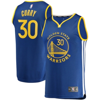 Men's Golden State Warriors Stephen Curry Fanatics Branded Royal Fast Break Replica Player Jersey - Icon Edition