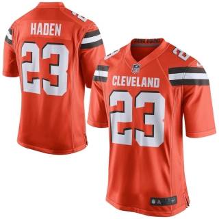 Men's Cleveland Browns Joe Haden Nike Orange Game Jersey