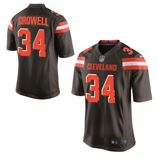 Men's Cleveland Browns Isaiah Crowell Nike Brown Game Jersey
