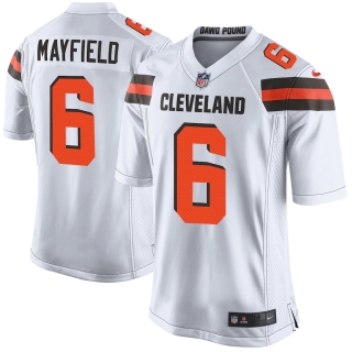Men's Cleveland Browns Baker Mayfield Nike White Game Jersey
