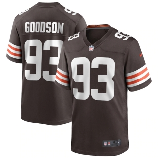 Men's Cleveland Browns BJ Goodson Nike Brown Game Player Jersey