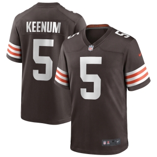 Men's Cleveland Browns Case Keenum Nike Brown Game Player Jersey