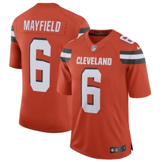 Men's Cleveland Browns Baker Mayfield Nike Orange Limited Jersey