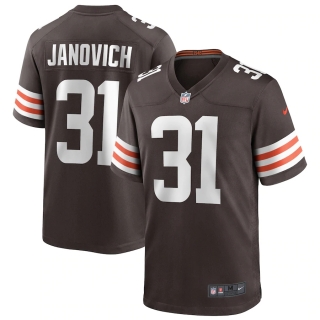 Men's Cleveland Browns Andy Janovich Nike Brown Game Player Jersey