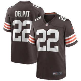 Men's Cleveland Browns Grant Delpit Nike Brown Player Game Jersey