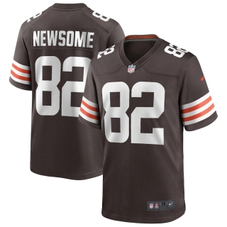 Men's Cleveland Browns Ozzie Newsome Nike Brown Game Retired Player Jersey