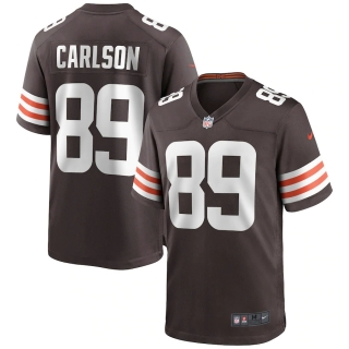 Men's Cleveland Browns Stephen Carlson Nike Brown Game Jersey