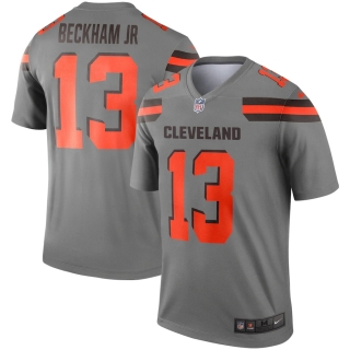 Men's Cleveland Browns Odell Beckham Jr Nike Gray Inverted Legend Jersey