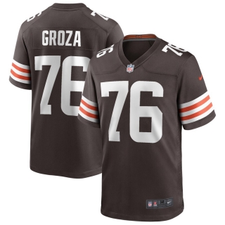 Men's Cleveland Browns Lou Groza Nike Brown Game Retired Player Jersey
