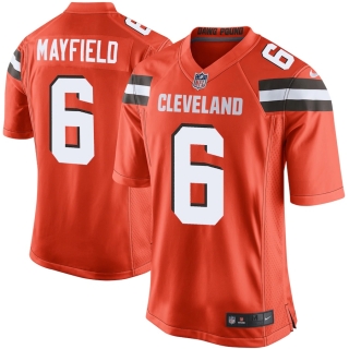 Men's Cleveland Browns Baker Mayfield Nike Orange Game Jersey