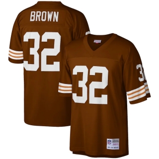 Men's Cleveland Browns Jim Brown Mitchell & Ness Brown Legacy Replica Jersey
