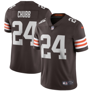 Men's Cleveland Browns Nick Chubb Nike Brown Vapor Limited Jersey