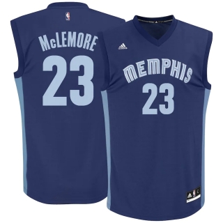 Men's Memphis Grizzlies Ben McLemore adidas Navy Road Replica Jersey