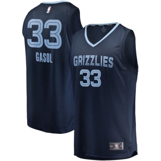Men's Memphis Grizzlies Marc Gasol Fanatics Branded Navy Fast Break Replica Jersey