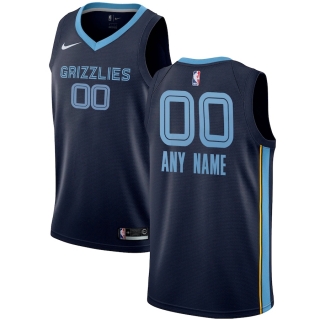 Men's Memphis Grizzlies Nike Navy Custom Swingman Jersey - Icon Edition