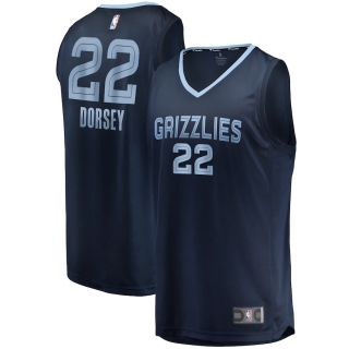 Men's Memphis Grizzlies Tyler Dorsey Fanatics Branded Navy Fast Break Replica Jersey - Icon Edition