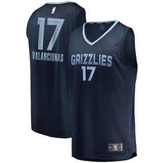 Men's Memphis Grizzlies Jonas Valanciunas Fanatics Branded Navy Fast Break Replica Jersey - Icon Edition