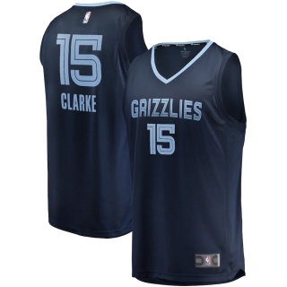 Men's Memphis Grizzlies Brandon Clarke Fanatics Branded Navy Fast Break Replica Jersey - Icon Edition