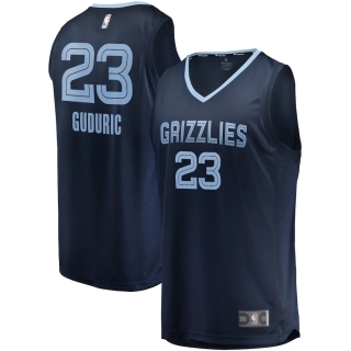 Men's Memphis Grizzlies Marko Guduric Fanatics Branded Navy Fast Break Player Jersey - Icon Edition