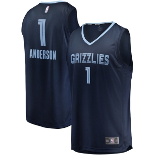 Men's Memphis Grizzlies Kyle Anderson Fanatics Branded Navy Fast Break Player Jersey - Icon Edition