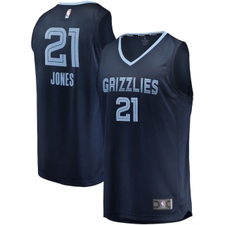 Men's Memphis Grizzlies Tyus Jones Fanatics Branded Navy Fast Break Player Jersey - Icon Edition