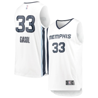 Men's Memphis Grizzlies Marc Gasol Fanatics Branded White Fast Break Replica Jersey - Association Edition