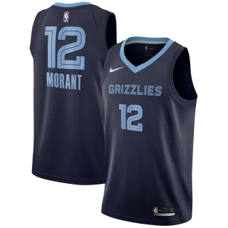 Men's Memphis Grizzlies Ja Morant Nike Navy 2019 NBA Draft First Round Pick Swingman Jersey - Icon Edition