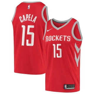 Men's Houston Rockets Clint Capela Nike Red Swingman Jersey - Icon Edition