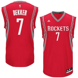 Men's Houston Rockets Sam Dekker adidas Red Replica Jersey