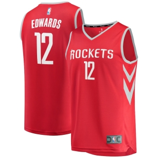 Men's Houston Rockets Vincent Edwards Fanatics Branded Red Fast Break Replica Jersey - Icon Edition