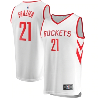 Men's Houston Rockets Michael Frazier Fanatics Branded White Fast Break Player Replica Jersey - Association Edition