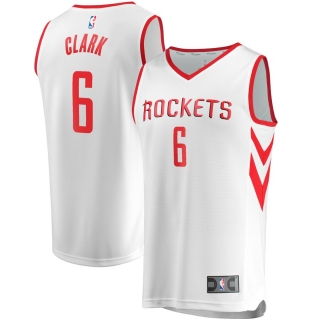 Men's Houston Rockets Gary Clark Fanatics Branded White Fast Break Player Replica Jersey - Association Edition