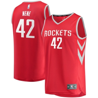 Men's Houston Rockets Nene Hilario Fanatics Branded Red Fast Break Replica Player Jersey - Icon Edition