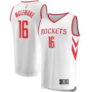 Men's Houston Rockets Ben McLemore Fanatics Branded White Fast Break Player Replica Jersey - Association Edition