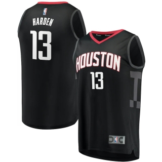 Men's Houston Rockets James Harden Fanatics Branded Black Fast Break Replica Jersey - Statement Edition