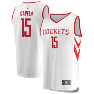 Men's Houston Rockets Clint Capela Fanatics Branded White Fast Break Replica Jersey - Association Edition