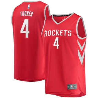 Men's Houston Rockets PJ Tucker Fanatics Branded Red Fast Break Replica Player Jersey - Icon Edition