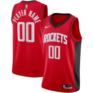 Men's Houston Rockets Nike Red Custom Swingman Jersey - Icon Edition