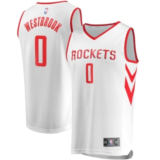 Men's Houston Rockets Russell Westbrook Fanatics Branded White Fast Break Replica Jersey - Association Edition