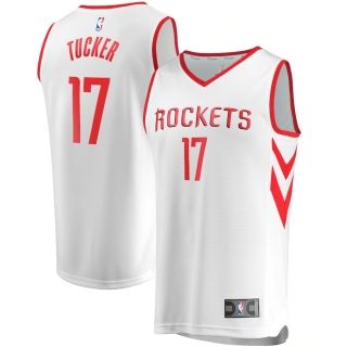 Men's Houston Rockets PJ Tucker Fanatics Branded White Fast Break Player Replica Jersey - Association Edition