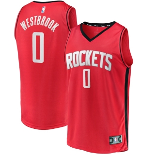 Men's Houston Rockets Russell Westbrook Fanatics Branded Red Fast Break Replica Player Jersey - Icon Edition