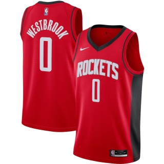 Men's Houston Rockets Russell Westbrook Nike Red 2020-21 Swingman Jersey - Icon Edition