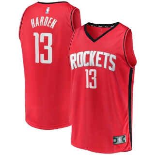 Men's Houston Rockets James Harden Fanatics Branded Red 2020-21 Fast Break Player Jersey - Icon Edition