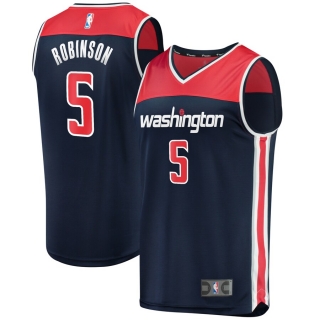 Men's Washington Wizards Justin Robinson Fanatics Branded Navy Fast Break Player Jersey - Statement Edition