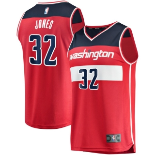 Men's Washington Wizards Jemerrio Jones Fanatics Branded Red Fast Break Replica Jersey - Icon Edition