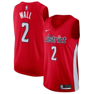 Men's Washington Wizards John Wall Nike Red 2018-19 Swingman Jersey - Earned Edition