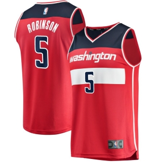 Men's Washington Wizards Justin Robinson Fanatics Branded Red Fast Break Player Jersey - Icon Edition