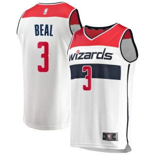 Men's Washington Wizards Bradley Beal Fanatics Branded White Fast Break Replica Jersey - Association Edition